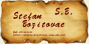 Stefan Bozitovac vizit kartica